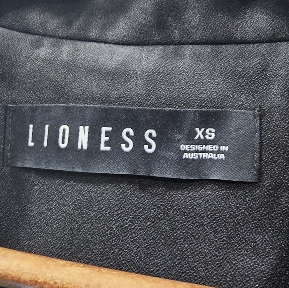 Lioness Blazer Womens XS Black Double Breasted Jacket Stretch Buttons Palermo - Picture 6 of 14